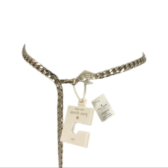 Kate Spade Gold Pave Crystal Bow Chain Belt | New With Tags main image 5